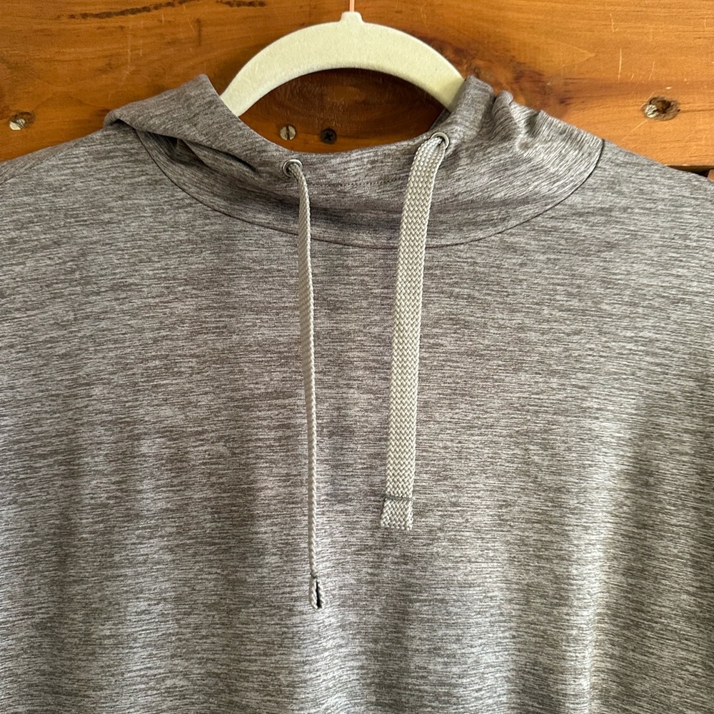 GAP Fit Gray Drawstring Hoodie Sz S - Picture 2 of 5